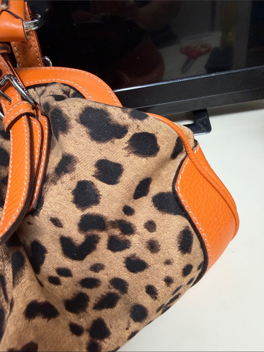 Dolce & Gabbana Orange Leopard Handbag - Picture 14 of 15